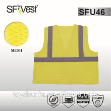 Gilet de sécurité réfléchissant 100% Polyester Mesh conforme à ANSI / ISEA 107-2010